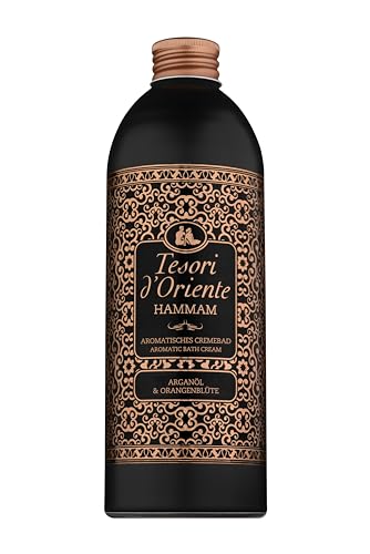 Tesori d'Oriente Bagno Crema Hammam con Olio di Argan e Fiori d'Arancio, 500 ml