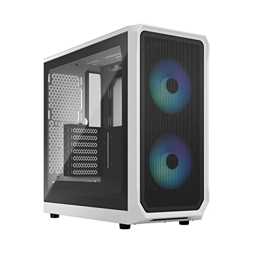 Fractal Design Focus 2 RGB White Vetro Temperato Mesh ATX