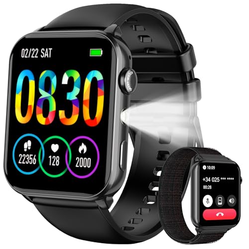 Baolubao Smartwatch con LED Torcia e Chiamate Bluetooth