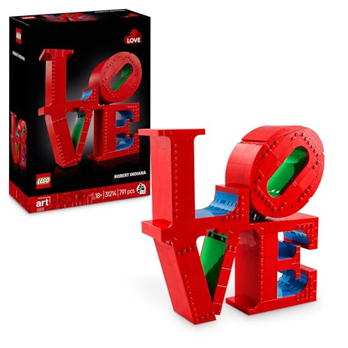 LEGO Art LOVE Scultura Pop Robert Indiana, Kit Modellismo da Collezione per Adulti
