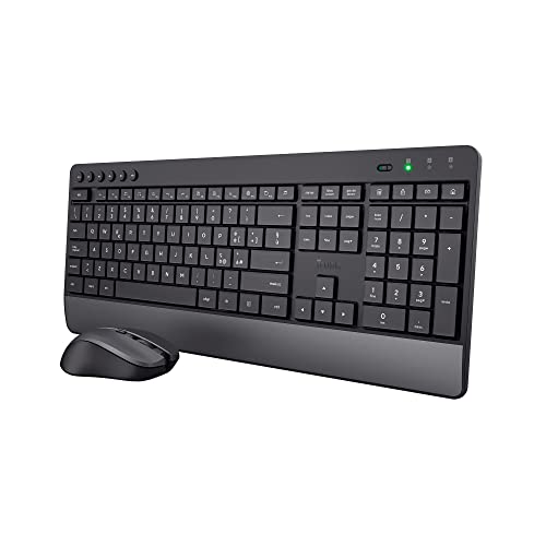 Trust Trezo Tastiera e Mouse Wireless Italiano QWERTY Silenzioso 2.4 GHz