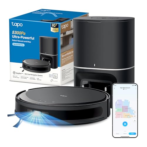 Tapo RV20 MAX Plus Robot Aspirapolvere Lavapavimenti con Svuotamento Automatico