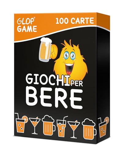 GLOP Game, Giochi da Tavolo Adulti di Carte per Bere, Regali Simpatici e Divertenti, Idee Regalo per Lei e Lui, per Natale, Amica, Amiche, Giochi Alcolici per Feste, Drinking Game