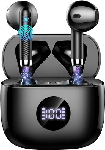 Cuffie Bluetooth 5.4 Auricolari ENC Cancellazione Rumore 60 Ore