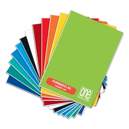 One Color - Quaderno A5 - Tinta Unita - 10pz