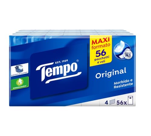 Tempo Fazzoletti Pacchetti da 9 Fazzoletti