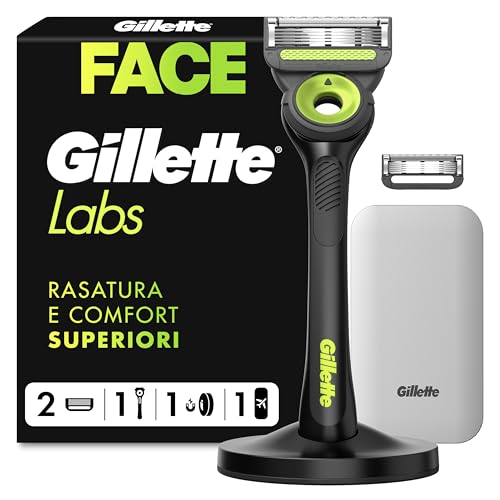Gillette LABS Rasoio Uomo con 2 Lamette Ricambio