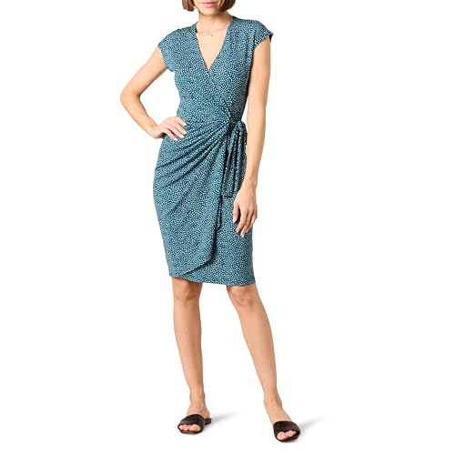Amazon Essentials Abito Classico Avvolgente con Maniche ad Aletta (Taglie Forti Disponibili) Donna