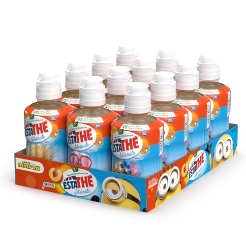 Estathé Deteinato Pesca - The Freddo con Vero Infuso di The e Succo di Pesca, 12x250ml