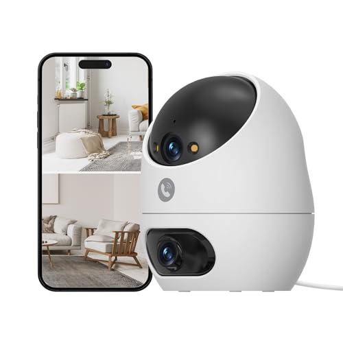 Beans View D220 Telecamera di Sicurezza Interna Doppio Obiettivo 3K