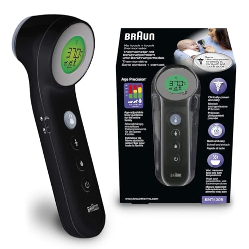 Braun Sensian Termometro in Display digitale con codifica a colori, Adatto a neonati e bambini