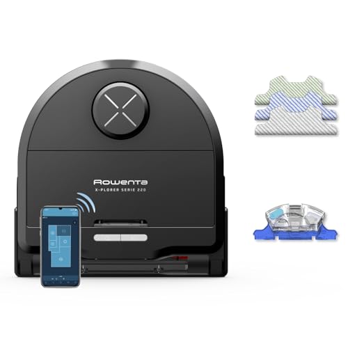 Rowenta X-PLORER Serie 220 Robot Aspirapolvere e Lavapavimenti Animal & Allergy