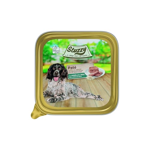 Mister Stuzzy Cibo Umido per Cani Adulti Agnello e Riso in Pezzi 22 Vaschette