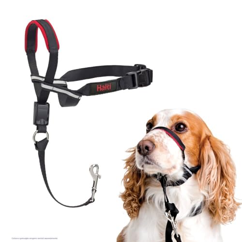 HALTI Optifit Collare a Cavezza Anti-Trazione per Cani Taglia Media