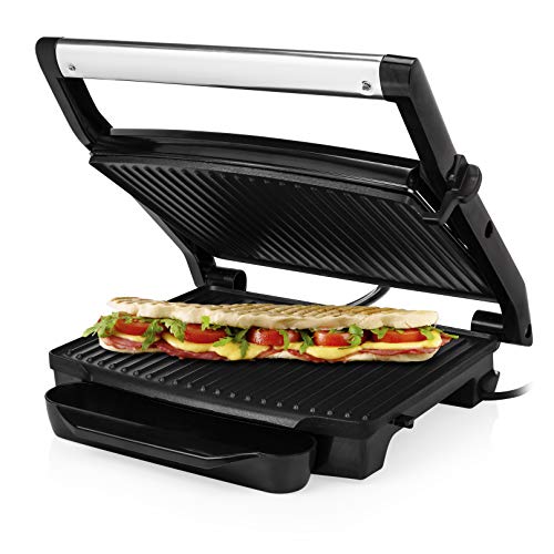 Princess Piastra per Panini Grill 112415, Coperchio galleggiante, Acciaio Inox