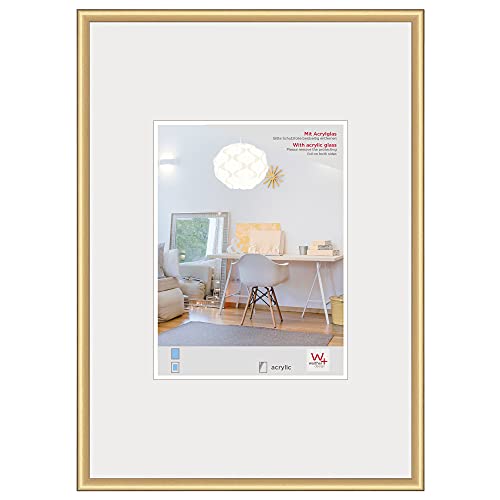walther design New Lifestyle KVX090G cornice oro 60x90 cm con vetro artistico