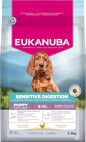 EUKANUBA Sensitive Digestion Cibo per cani pollo e riso, 2,3 kg