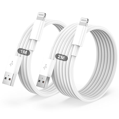 Cavo Apple MFi USB Lightning 2 Pezzi 1M+2M