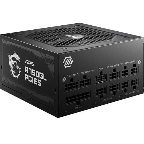MSI MAG A750GL PCIE5 Alimentatore 750W 80 Plus Gold Modulare ATX 3.0