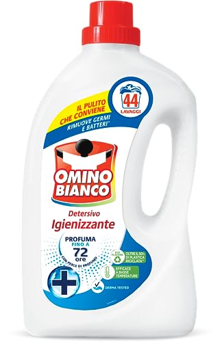 Omino Bianco Detersivo Lavatrice Igienizzante Liquido 44 Lavaggi 1760ml