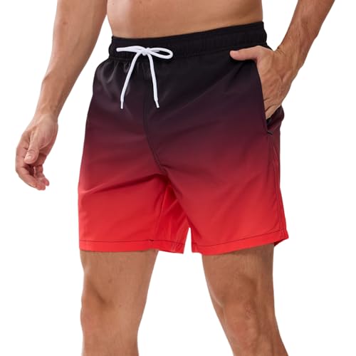 Vorvowry Costume Uomo Mare Calzoncini Asciugatura Rapida Boxer con Tasca