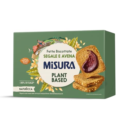 Naturìcca Fette Biscottate Segale e Avena, Plant Based