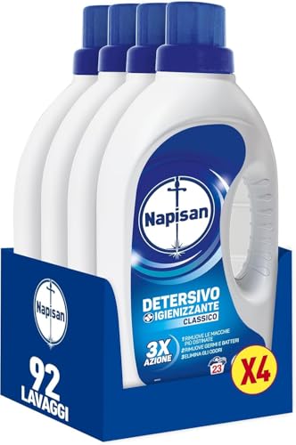 Napisan Detersivo Igienizzante Liquido 1.15L (23 Lavaggi) Confezione da 4