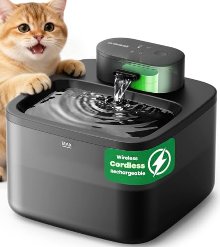 oneisall Fontana per Gatti Senza Fili 2,2L con Sensore di Movimento