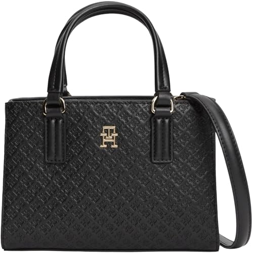 Tommy Hilfiger Th Daily Mini Tote Mono AW0AW18416 Tote, NERO (Nero), Taglia Unica