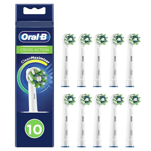 Oral-B Cross Action Testine di Ricambio per Spazzolino Elettrico, Confezione da 10