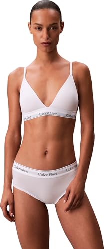 Calvin Klein Donna Reggiseno a Triangolo Lightly Lined con Fascia con Logo