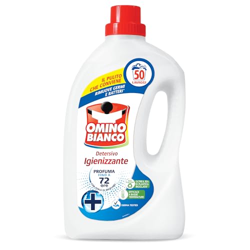 Omino Bianco Detersivo Lavatrice Igienizzante Liquido 50 Lavaggi