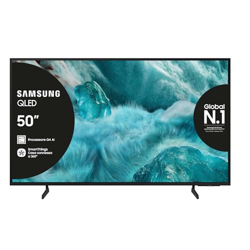 Samsung QLED 4K Smart TV 50'' QE50Q7F4AUXZT, Q4 AI Processor, 2025