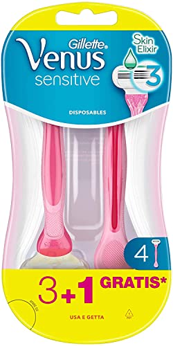 Venus Gillette Sensitive Rasoi Donna Usa e Getta, 3+1 Rasoi
