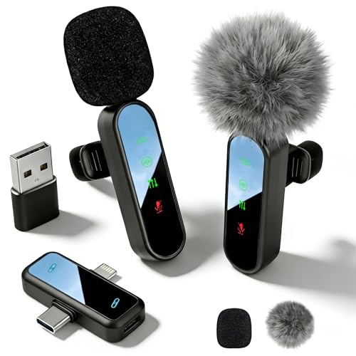 Microfono Lavalier Wireless Plug-and-Play per Smartphone