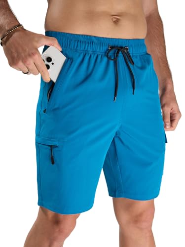 Arcweg Pantaloncini da Bagno Uomo Pantaloncini da Bagno ad Asciugatura Rapida Pantaloncini Sportivi Pantaloncini per Il Tempo Libero Pantaloncini da Bagno con Tasca con Zip