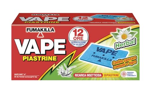 Vape Herbal Piastrine Antizanzare, 30 pezzi