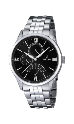 Festina Orologio Uomo Analogico Acciaio Inossidabile 316L Argentato