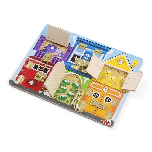 Melissa & Doug Tavola delle Serrature - Gioco Montessori in Legno