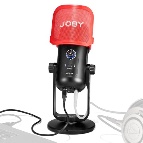 JOBY Wavo POD Microfono a Condensatore USB per Streaming e Podcast