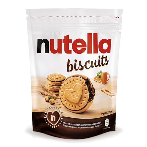Nutella Biscuits - Croccanti Biscotti con Ripieno Cremoso alla Nutella, 304g