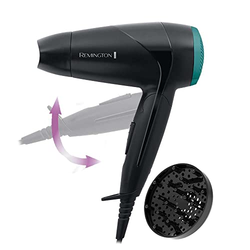 Remington Asciugacapelli Pieghevole 2000W con Diffusore e Concentratore