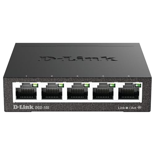 D-Link DGS-105 Switch 5 Porte Gigabit