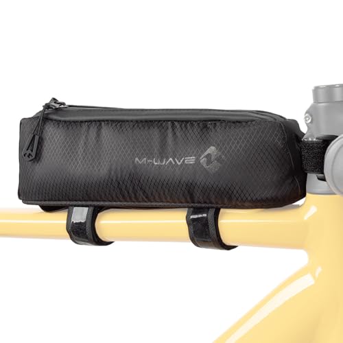 M-WAVE ROUGH RIDE TOP BLACK SERIES Borsa da bicicletta impermeabile riflettente