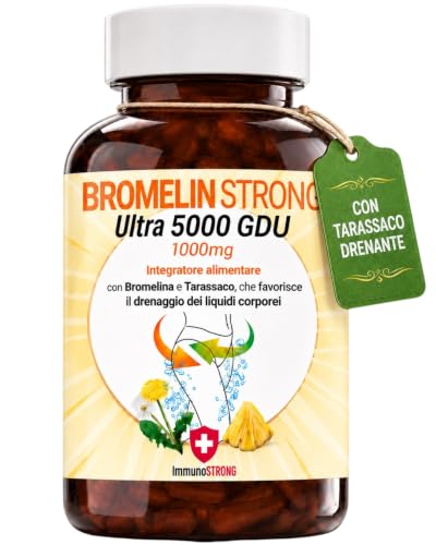 Bromelina Forte Drenante 5000 Gdu 120 Compresse - ImmunoSTRONG