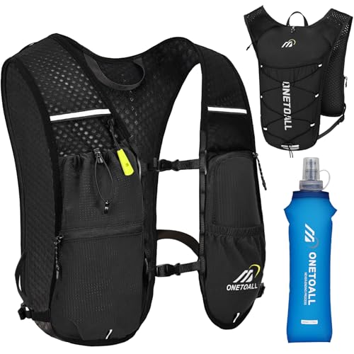 ONETOALL Zaino Trail Running, Gilet Running Uomo Donna, Running Vest con S