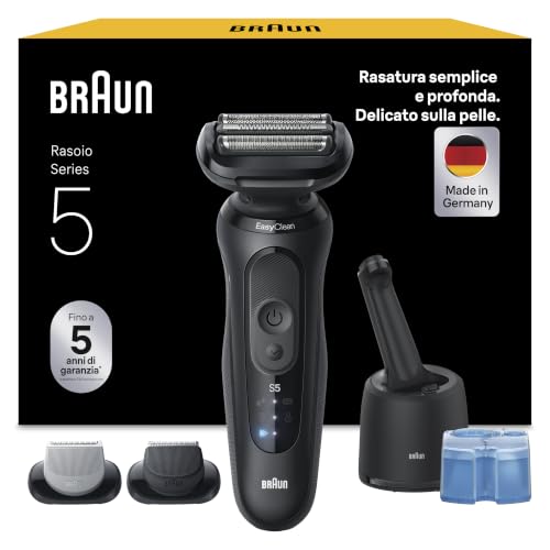 Braun Serie 5 Rasoio Elettrico Wet&Dry con Stazione SmartCare 4in1