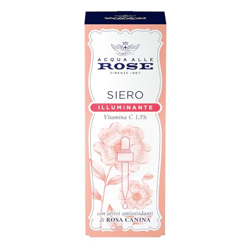 Acqua alle Rose Siero Viso Concentrato con Vitamina C Antirughe, 30 ml