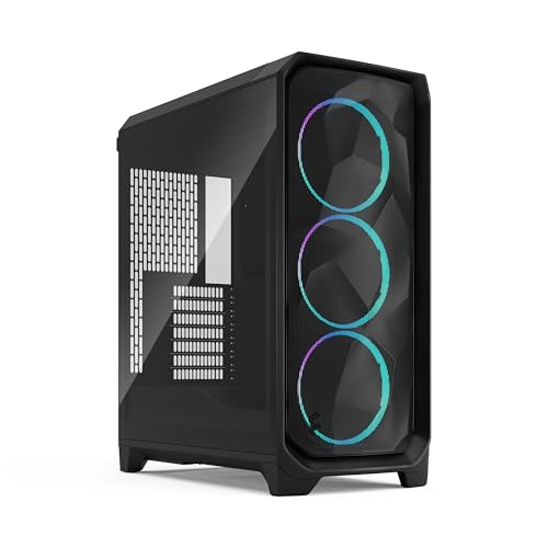 Fractal Design Meshify 3 RGB Black, case PC gaming vetro temperato