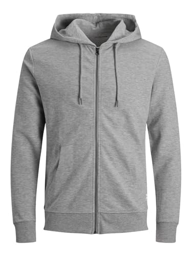 JACK & JONES Jjebasic Sweat Zip Hood Noos Felpa con Cappuccio Uomo